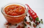 Tomater.  Konservering.  Rå adjika med aspirin för vintern utan matlagning: recept med foton Tomater med salicylsyra